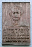 Ansicht Gedenktafel Minna Fritsch - 1987 - Kreuzberg