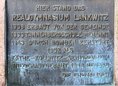 Ansicht Gedenktafel Realgymnasium Lankwitz