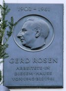 Ansicht Gedenktafel Gerd Rosen - Charlottenburg