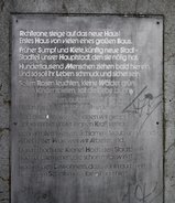 Ansicht Gedenktafel Sozialistischer Wohnungsbau - Marzahn