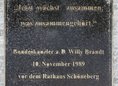 Ansicht Gedenktafel Willy Brandt - 2014