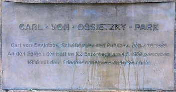 Ansicht Gedenktafel Carl-von-Ossietzky-Park - 1965 - Moabit