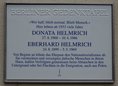 Ansicht Gedenktafel Donata und Eberhard Helmrich - 2024