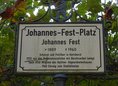 Ansicht Gedenktafel Johannes Fest - 2024