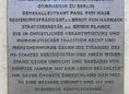 Ansicht Gedenktafel Paul von Hase - Ernst von Harnack - Erwin … - 1995