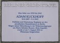 Ansicht Gedenktafel Adam Kuckhoff - 1990