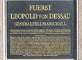 Ansicht Gedenktafel Leopold I. Fürst von Anhalt-Dessau