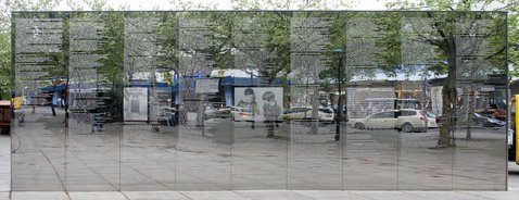 Ansicht Gedenktafel „Spiegel gegen das Vergessen“ - 1995 - Steglitz
