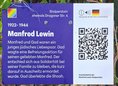 Ansicht Gedenktafel Manfred Lewin - 2026
