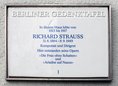 Ansicht Gedenktafel Richard Strauss