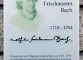 Ansicht Gedenktafel Wilhelm Friedemann Bach