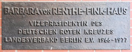 Ansicht Gedenktafel Barbara von Renthe-Fink - Wilmersdorf