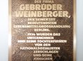 Ansicht Gedenktafel Firma Gebrüder Weinberger - 1995