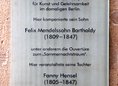 Ansicht Gedenktafel Stadtpalais von Felix Mendelssohn Bartholdy - 2002