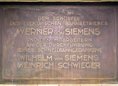 Ansicht Gedenktafel Werner von Siemens