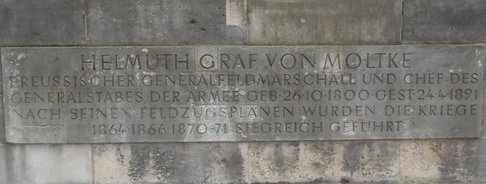 Ansicht Gedenktafel Helmuth Graf von Moltke - Tiergarten