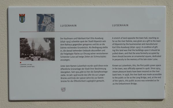 Ansicht Gedenktafel Luisenhain