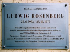 Ansicht Gedenktafel Ludwig Rosenberg - 2003 - Charlottenburg