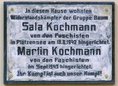Ansicht Gedenktafel Sala und Martin Kochmann