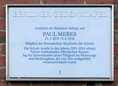 Ansicht Gedenktafel Paul Louis Adolf Mebes