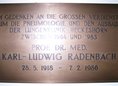Ansicht Gedenktafel Karl-Ludwig Radenbach