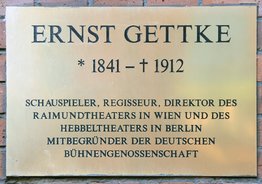 Ansicht Gedenktafel Ernst Gettke - Kreuzberg