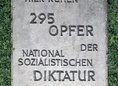 Ansicht Gedenktafel Opfer der nationalsozialistischen Diktatur