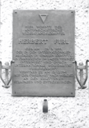 Ansicht Gedenktafel Herbert Firl - Friedrichshain