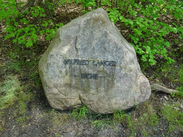 Ansicht Gedenktafel Wilfried Langer