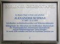 Ansicht Gedenktafel Alexander Schwab - 1999