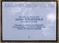 Ansicht Gedenktafel Adam Stegerwald - 1988