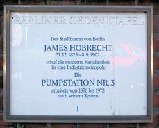 Ansicht Gedenktafel James Hobrecht - 1999 - Kreuzberg
