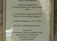Ansicht Gedenktafel Lourdesgrotte