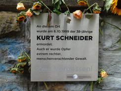 Ansicht Gedenktafel Kurt Schneider - 2021 - Lichtenberg