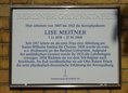 Ansicht Gedenktafel Lise Meitner - 2022