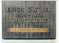 Ansicht Gedenktafel Erich Kästner