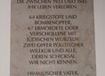 Ansicht Gedenktafel Opfer des Krieges und des …