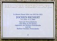Ansicht Gedenktafel Jochen Richert - 1993