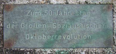 Ansicht Gedenktafel Oktoberrevolution - Müggelheim
