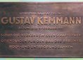 Ansicht Gedenktafel Gustav Kemmann - 1932