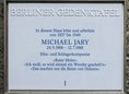 Ansicht Gedenktafel Michael Jary