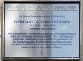 Ansicht Gedenktafel Gerhard Schoenberner - 2018