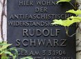 Ansicht Gedenktafel Rudolf Schwarz - 1975