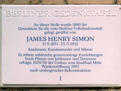 Ansicht Gedenktafel Erste Berliner Volksbadeanstalt / James&nbsp;&hellip; - 1995 - Mitte