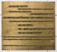 Ansicht Gedenktafel Welturaufführung des ersten Tonfilms - Charlottenburg