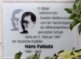 Ansicht Gedenktafel Hans Fallada - 1993