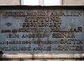 Ansicht Gedenktafel Hollmannsche Wilhelminen-Amalien-Stiftung