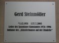 Ansicht Gedenktafel Gerd Steinmöller - 2017