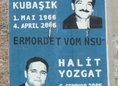 Ansicht Gedenktafel Opfer des NSU