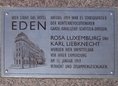 Ansicht Gedenktafel Eden-Hotel - 2010